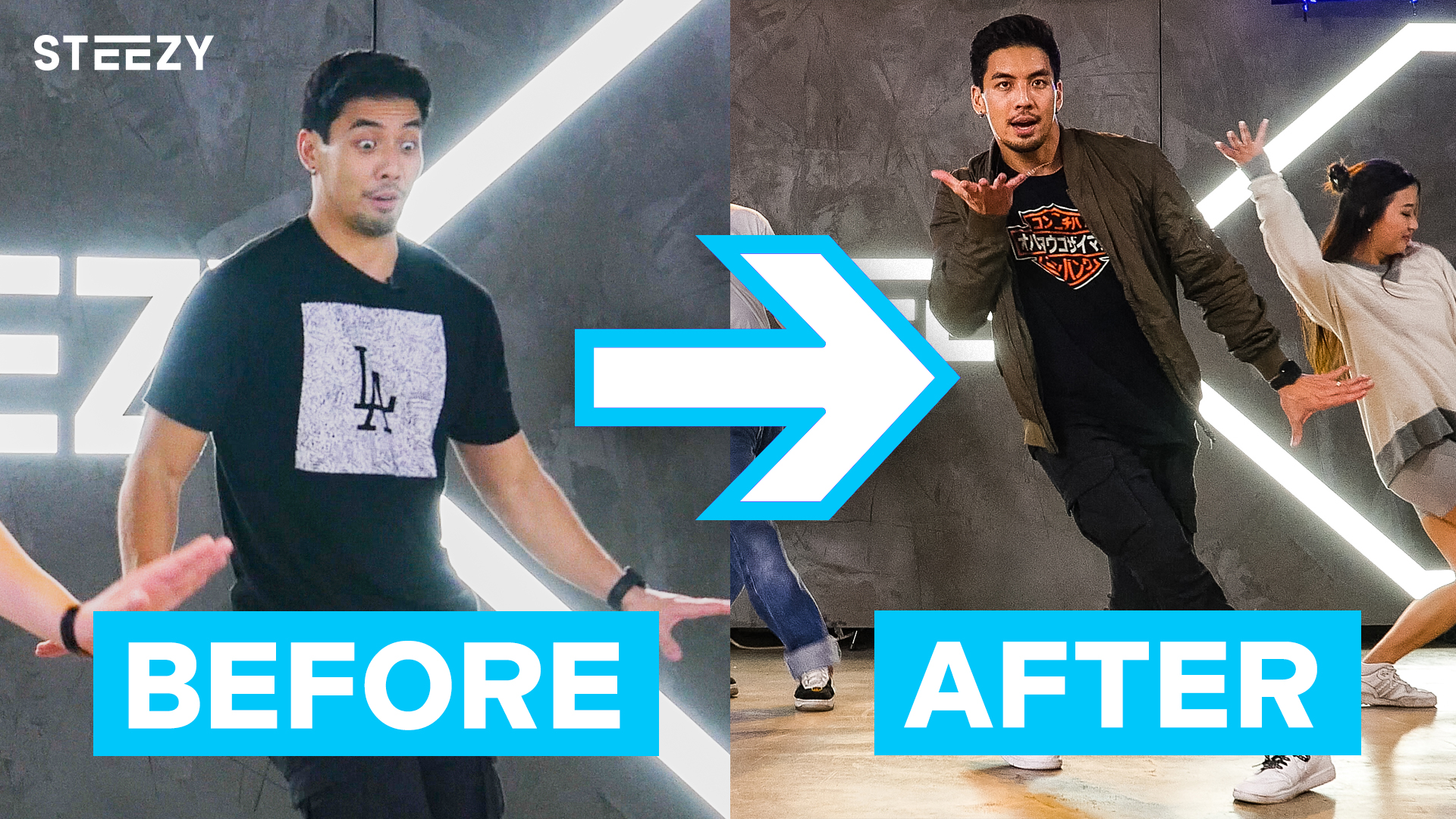 Watch Blue Power Ranger, Yoshi Sudarso, Learn A Dance On STEEZY